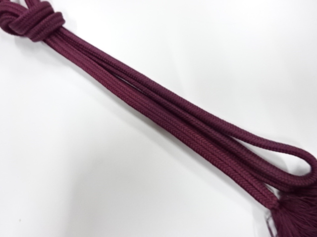 正絹　無形文化財　道明製　手組帯締め